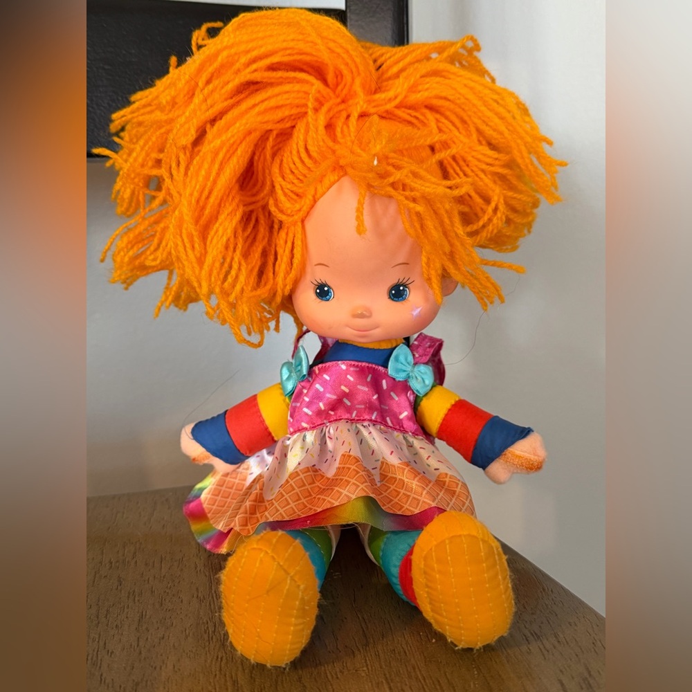Vintage 10" Rainbow Brite Plush Doll 1983 Hallmark Mattel NO ORIGINAL DRESS
